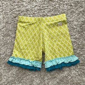 Girls Wild Flower Shorts Size 10